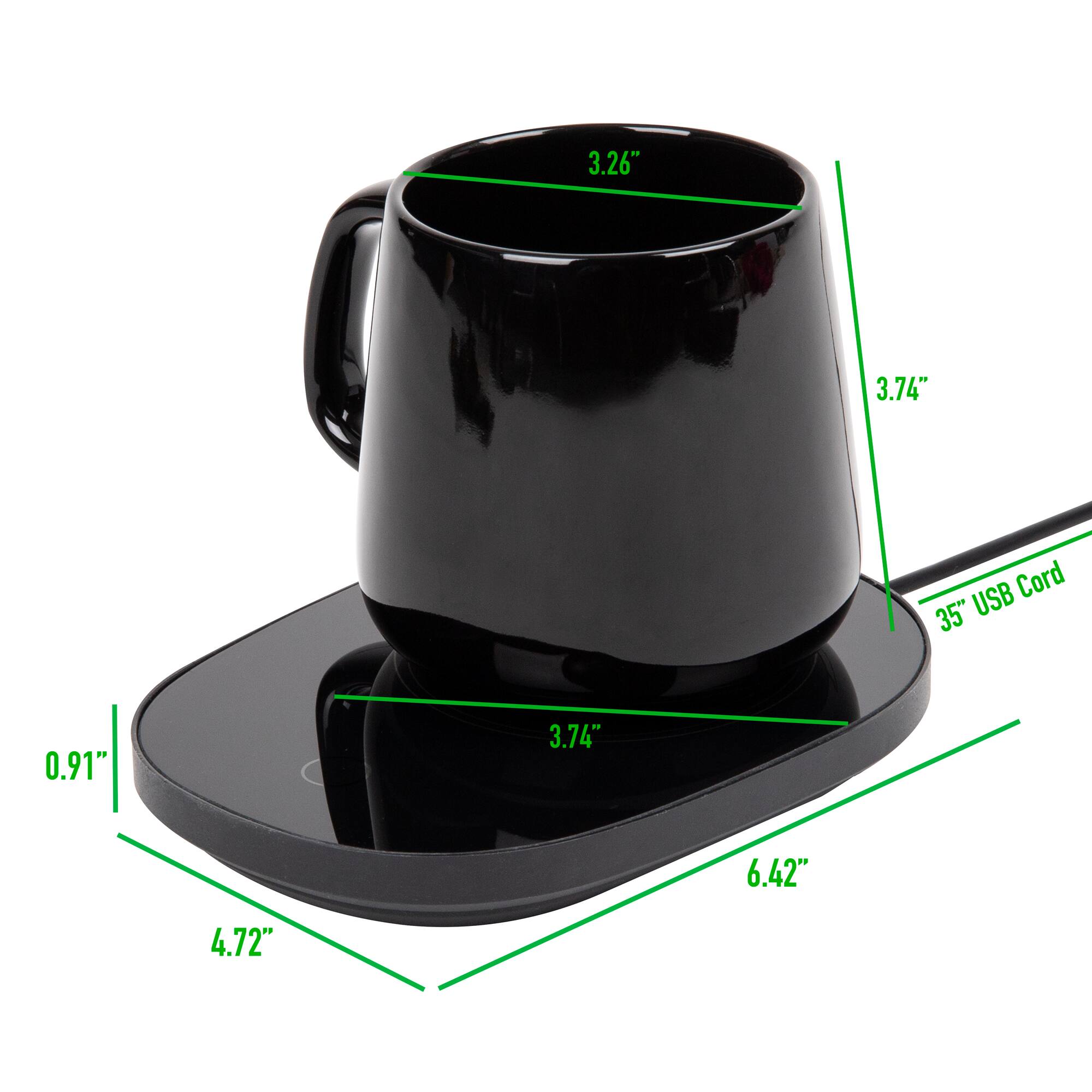 Mind Reader Black Coffee & Tea Warmer Set